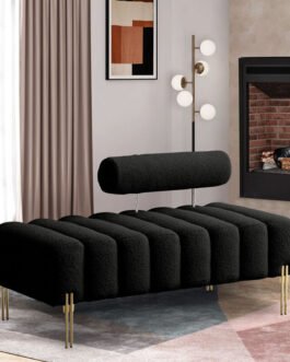 Boucle Accent Tufted Bench