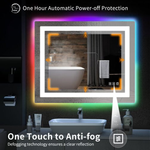 Anti-Fog RGB Bathroom Mirror