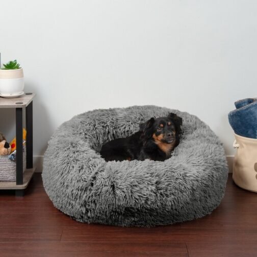 Pet Fur Donut Bed