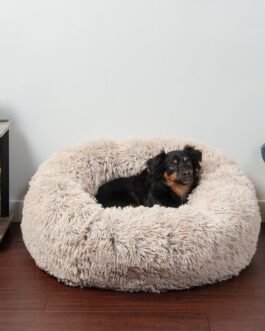 Pet Fur Donut Bed