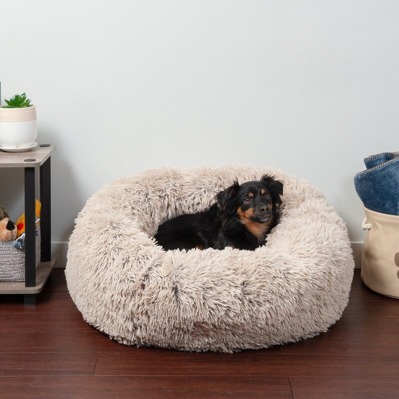 Pet Fur Donut Bed