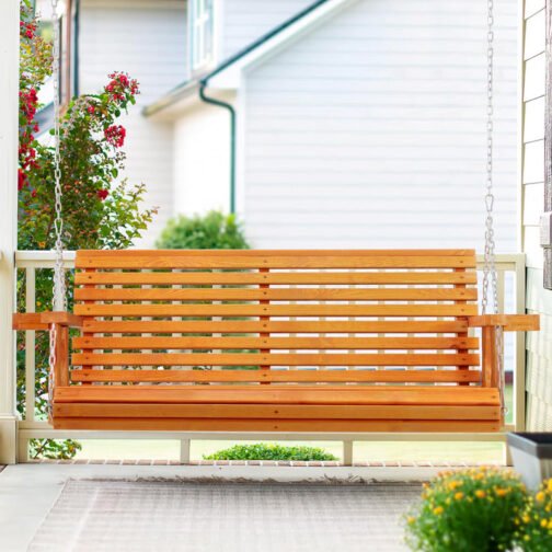 Solid Wood Porch Swing