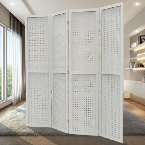 Panel Pegboard Folding Room Divider