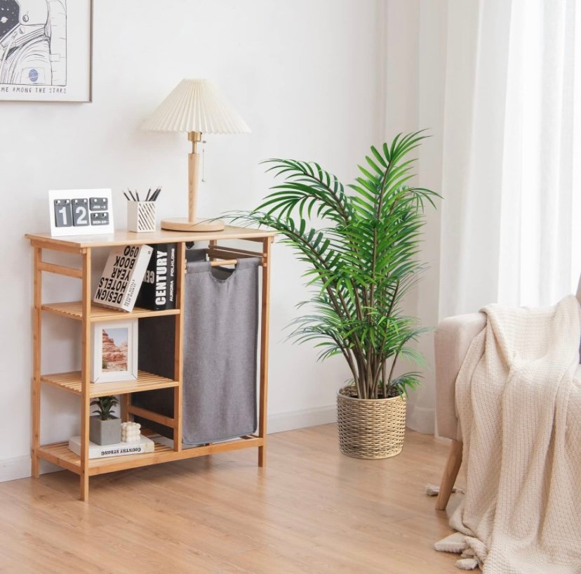 Bamboo Laundry Hamper Stand