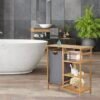 Bamboo Laundry Hamper Stand