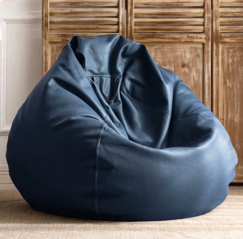 Faux Leather Bean Bag