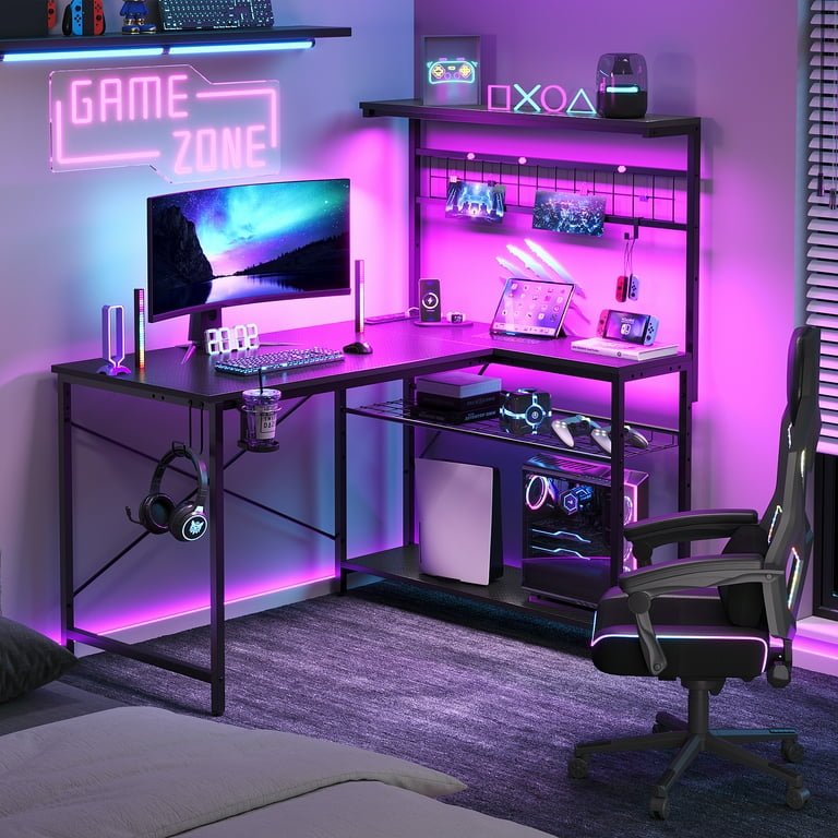 Bestier L-Shaped Gaming Desk