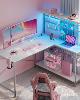 Bestier L-Shaped Gaming Desk