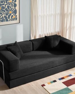 Convertible Sofa Bed with 2 Pillows