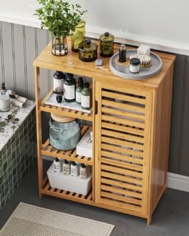 Bamboo Bathroom Floor Cabinet