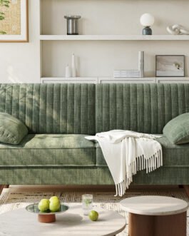 64.5″ Loveseat Sofa, Chenille Loveseat Couch