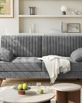 64.5″ Loveseat Sofa, Chenille Loveseat Couch