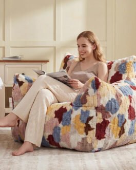 Achicsofar Faux Fur Bean Bag Chair