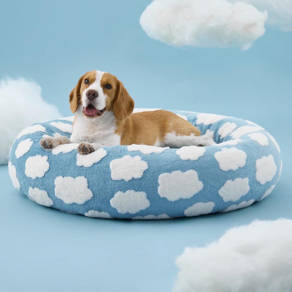 Jacquard Donut Dog Bed