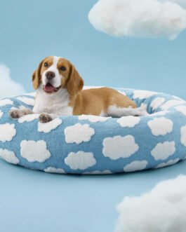 Jacquard Donut Dog Bed