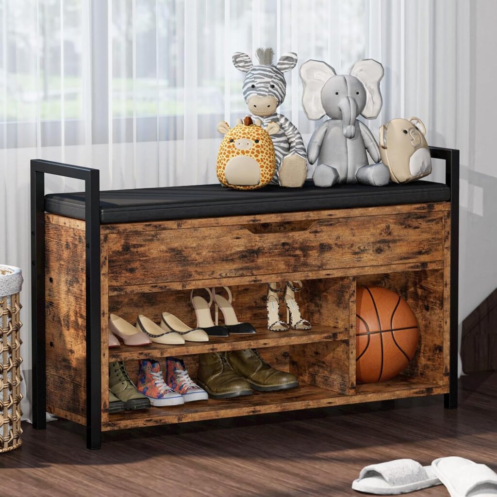 Entryway Bench with Lift Top Storage Box